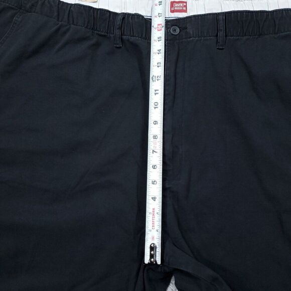 Levi's XX Chino EZ Shorts Elastic Drawstring Waist Black Size 5XL Relaxed Fit - Picture 8 of 9
